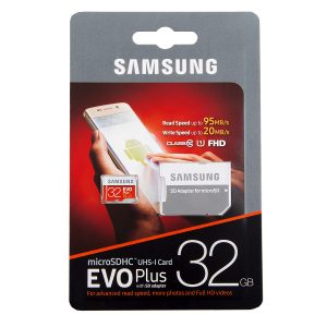 Карта памяти Samsung EVO Plus microSDHC 32GB