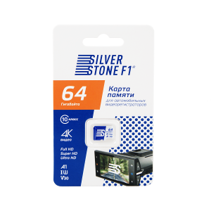 Карта памяти SilverStone F1 SDHC 64GB